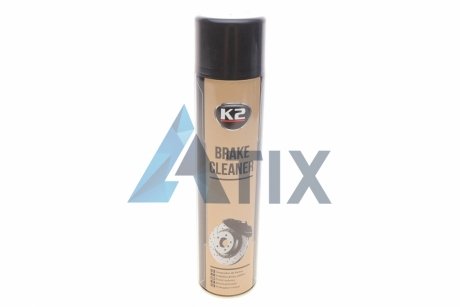 Средство чистящее для тормозов "Brake Cleaner", очиститель универсальный, аэрозоль 600 мл K2 W105