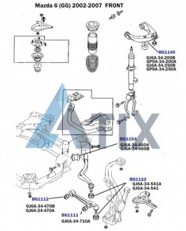 Сайлентблок переднього нижнього важеля (внутрішній) BELGUM PARTS BG1112