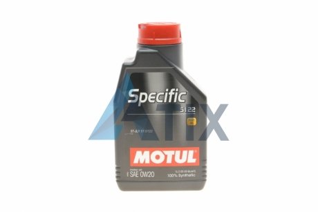 Масло моторное Specific 5122 0W-20 (1 л) MOTUL 867601