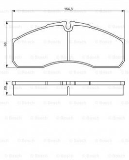 Колодки тормозные дисковые BOSCH 0 986 494 266