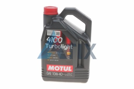 Масло моторное 4100 Turbolight 10W-40 (4 л) MOTUL 387607