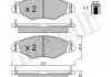 Комплект гальмівних колодок (дискових) Metelli 22-0254-0 (фото 2)