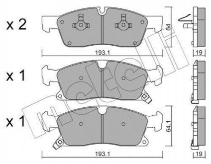 КТ ДИСКОВ ТОРМОЗ КОЛОДОК Metelli 22-0927-0