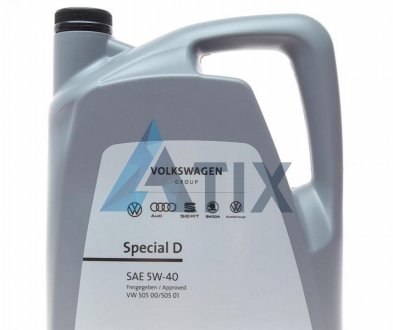 Олива моторна Special D SAE 5W40 (5 Liter) VAG GS55505M4