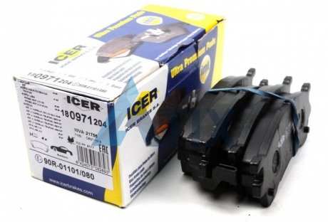 Комплект тормозных колодок ICER 180971-204