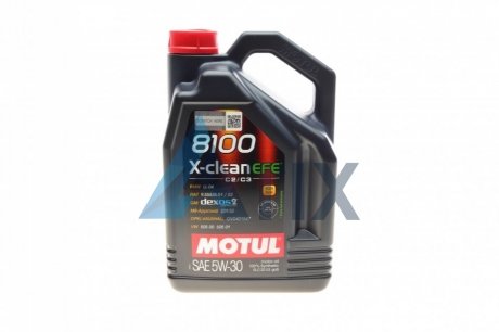 Олива 8100 X-clean EFE SAE 5W30 5 L MOTUL 814051