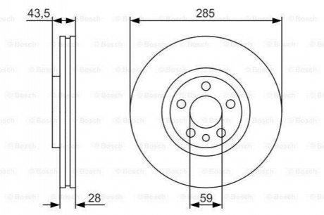 Тормозной диск BOSCH 0 986 479 S62 (фото 1)