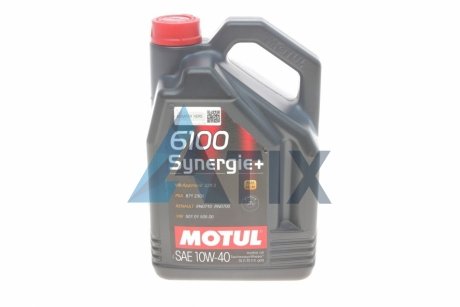 Олива 6100 Synergie+ SAE 10W40 5 L MOTUL 839451 (фото 1)