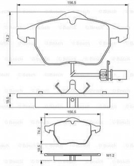 Колодки тормозные дисковые BOSCH 0 986 495 232 (фото 1)