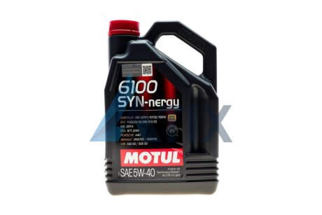 Масло моторное 6100 SYN-nergy 5W-40 (4 л) MOTUL 368350