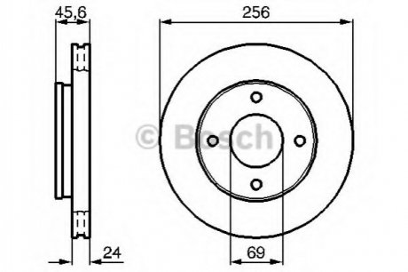 Тормозной диск BOSCH 0 986 479 B83