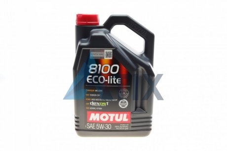 Масло моторное 8100 Eco-Lite 5W-30 (5 л) MOTUL 839551 (фото 1)