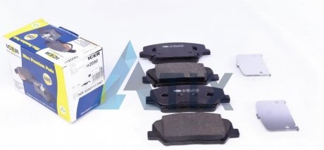 Комплект гальмівних колодок (дискових) ICER 182090