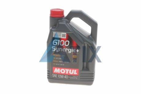 Масло моторное 6100 Synergie+ 10W-40 (4 л) MOTUL 839441