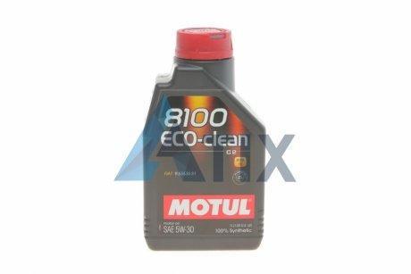 Моторна олива 8100 ECO-clean 5W30 1L MOTUL 841511 (фото 1)