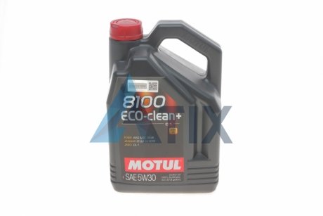 Олива 8100 Eco-clean + 5W30 5 L MOTUL 842551 (фото 1)