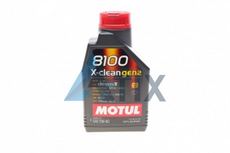 Масло моторное 8100 X-Clean gen2 5W-40 (1 л) MOTUL 854111