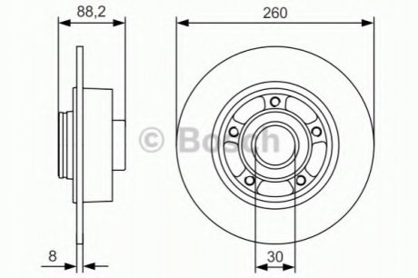 Тормозной диск BOSCH 0 986 479 C88