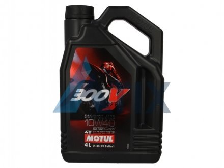 Олива 4T 300V FL SAE 10W40 4L MOTUL 836141