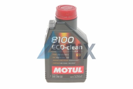 Масло моторное 8100 Eco-Clean 0W-30 (1 л) MOTUL 868011