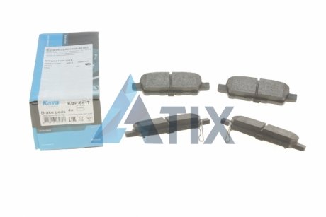 Комплект гальмівних колодок PARTS KAVO KBP-6517