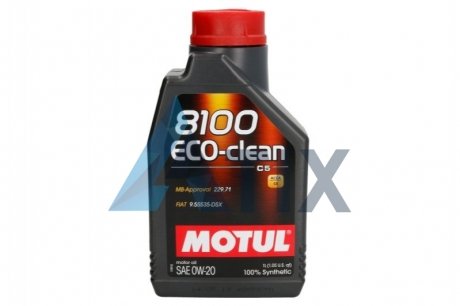 Масло моторное 8100 Eco-Clean 0W-20 (1 л) MOTUL 868111