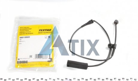 Сигнализатор, износа тормозных колодок TEXTAR 98019900 (фото 1)