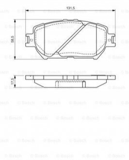 Комплект тормозных колодок BOSCH 0 986 494 363