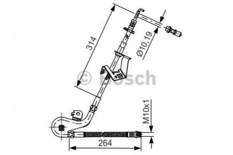 Тормозной шланг BOSCH 1 987 481 428 (фото 1)