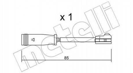 Датчик зносу гальмівних колодок Metelli SU.314