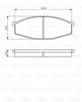 Тормозные колодки BOSCH 0 986 494 566