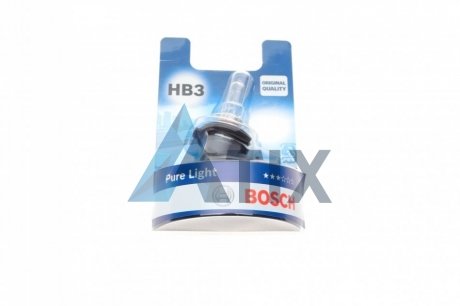 Лампа галогенная Pure Light HB3 12V 60W BOSCH 1 987 301 062