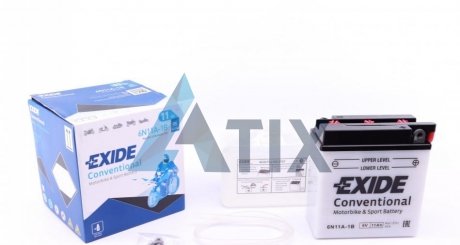 Стартерна батарея (акумулятор) EXIDE 6N11A-1B