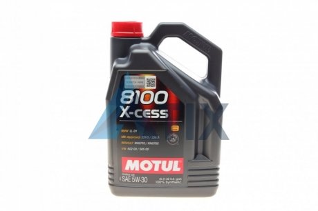 Олива 8100 X-CESS 5W-30 5L MOTUL 368106 (фото 1)