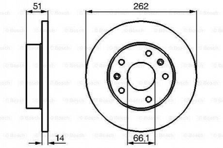 Диск тормозной BOSCH 0 986 478 991