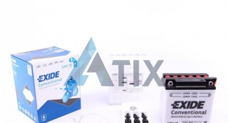 Стартерна батарея (акумулятор) EXIDE 12N9-3B