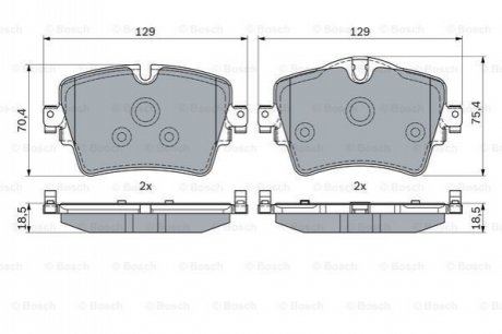 Гальмівні колодки дискові BOSCH 0 986 494 940 (фото 1)