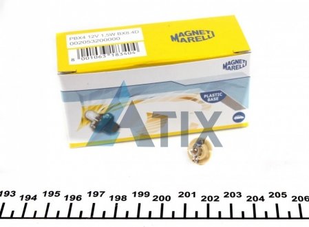 Автолампа B2,4W BX8,4d 1,5 W прозрачная MAGNETI MARELLI 002053200000