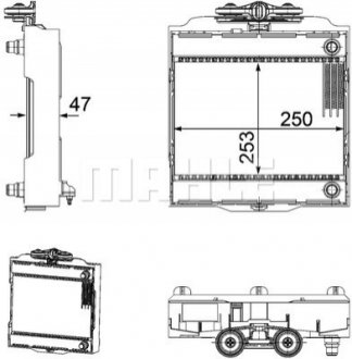 РАДАТОР ОХОЛОДЖУВАННЯ MAHLE / KNECHT CR 923 000P (фото 1)