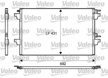 Конденсатор, кондиционер Valeo 814007