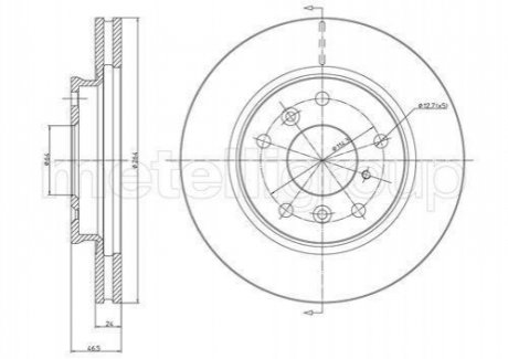 Диск тормозной Metelli 23-0274