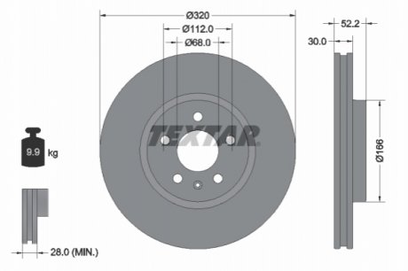 Томрозной диск TEXTAR 92160005