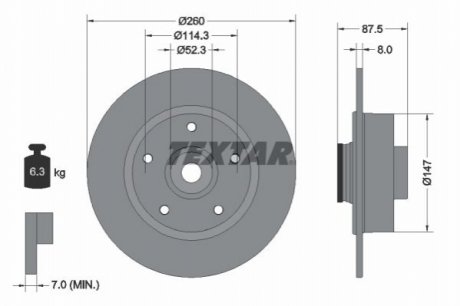 Тормозные диски TEXTAR 92295203