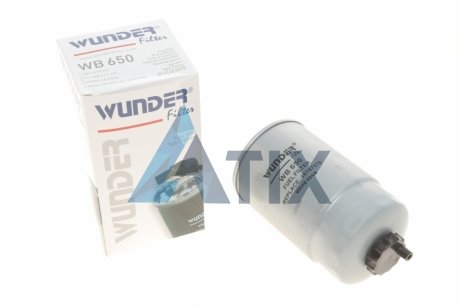 Фильтр топлива FIAT PUNTO 1.9JTD. ALFA 156/166 2.4JTD (OE-Nr 46797378) WUNDER FILTER WB 650