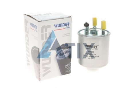 Фильтр топлива RENAULT KANGOO II 1.5dCi 10.07- (без датч.воды) WUNDER FILTER WB 808 (фото 1)