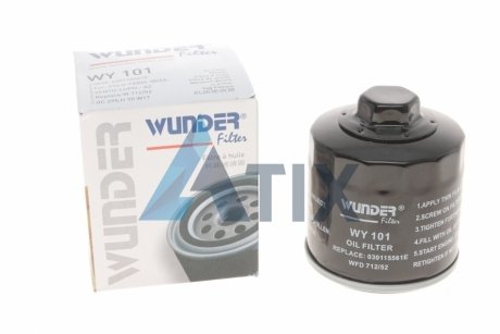 Фильтр масляный VW Caddy II 1.4/1.6i / Golf IV/V/Seat WUNDER FILTER WY 101