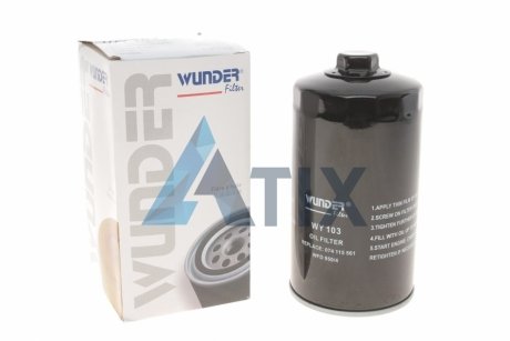 Фильтр масляный VW T4 2.4D/2.5DTI WUNDER FILTER WY 103