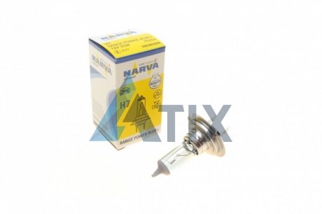 Автолампа Range Power Blue+ H7 PX26d 55 W прозрачная NARVA 486383000