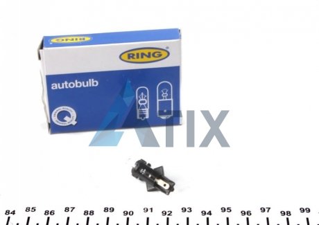 Автолампа BAX B8,5d 1,2 W прозрачная Ring R509TLBK