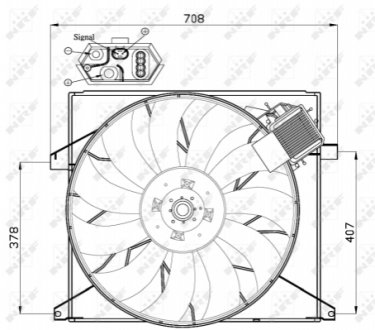 Вентилятор радіатора NRF 47446